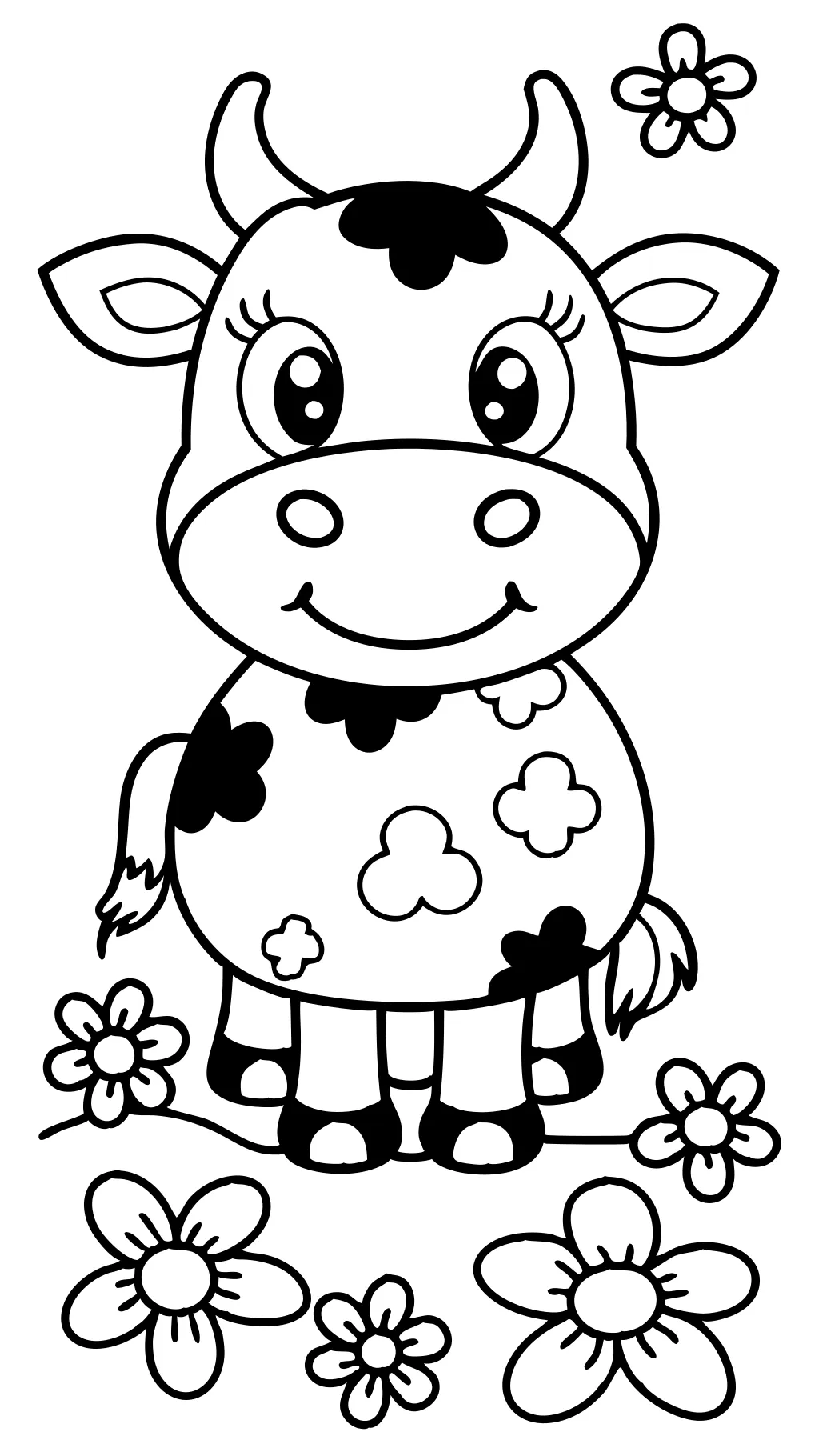 coloriages pour la vache